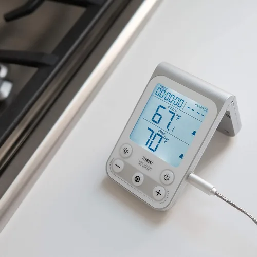 Vista 4 de Lavatools OVT02 Element Termómetro digital para horno, parrilla y ahumador, incluye sonda de temperatura inoxidable de doble sensor