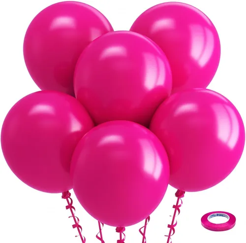 Vista 163 de Bezente Paquete de 150 globos de látex mate color burdeos de 5 pulgadas rojo (07-Red-G42)