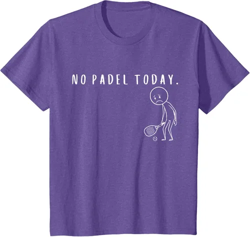 Vista 56 de No Padel Today Funny Padel Stickman Padel Playera Jugador de Tenis
