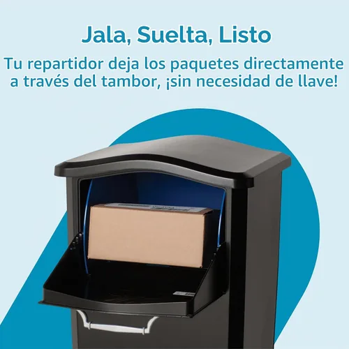 Vista 6 de Architectural Mailboxes 6900B Elephantrunk Caja de Entrega de Paquetes Negra