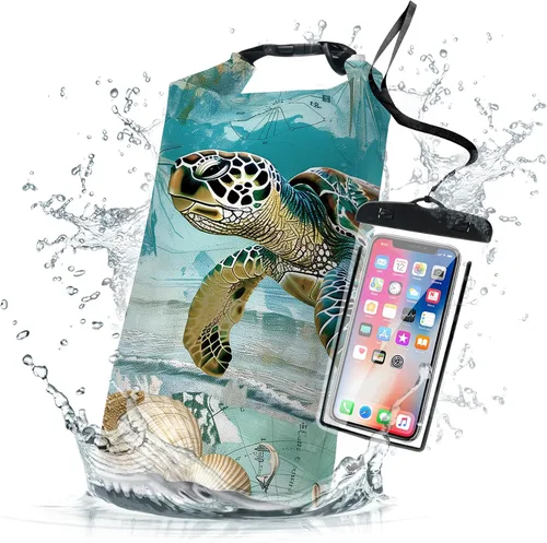 Vista 17 de Bolso impermeable y flotante de Cliduli, mochila impermeable enrollable azul pequeña de 2L/5L/10L/20L/30L/40L, bolsas flotantes ligeras para kayak