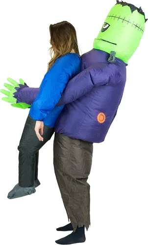 Vista 3 de Bodysocks Fancy Dress Disfraz inflable de Frankenstein para niños a partir de 6 años
