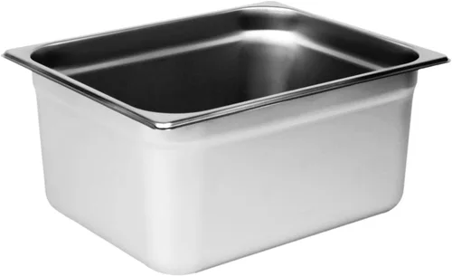 Vista 7 de Tiger Chef Bandeja de mesa de vapor antiatascos de acero inoxidable de calibre 22 de 6 pulgadas 1/2 con tapa