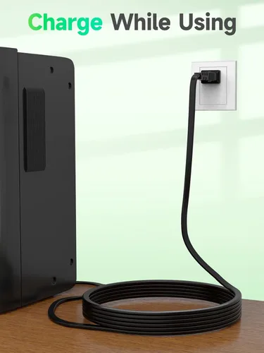 Vista 5 de Cable de alimentación de CA compatible con ION Audio Retro Glow Wireless Translucent Boombox