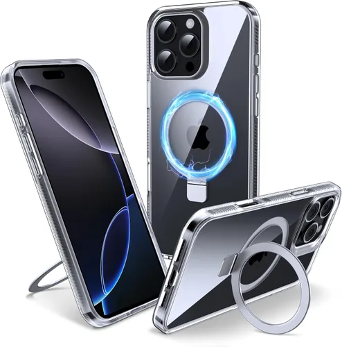 Vista 50 de Funda magnética para iPhone Air – [Soporte invisible integrado] [Compatible con MagSafe] [Protección contra caídas de grado militar] Cubierta