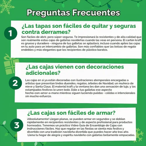 Vista 7 de Cajas de galletas navideñas para regalar, 12 latas de galletas navideñas de papel kraft con tapas, cajas resistentes de Navidad, latas de Navidad