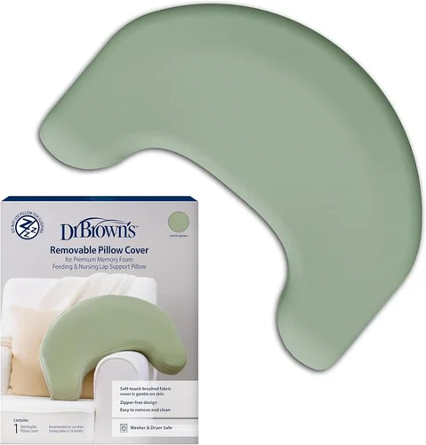 Vista 9 de Dr. Brown's Almohada de apoyo para regazo de lactancia y alimentación con biberón, beige suave