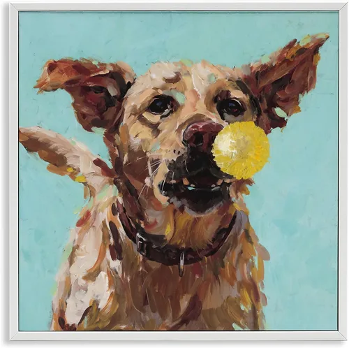Vista 33 de Stupell Industries Retrato abstracto de perro enmarcado Giclée por Irena Orlov