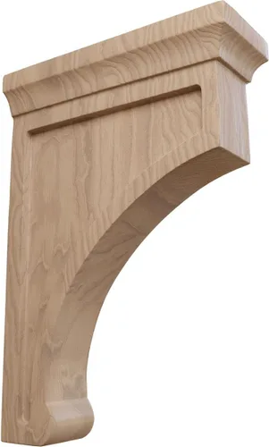 Vista 25 de Ekena Millwork Gomez - Soporte de madera, BKTW02X04X06GORW Madera de caucho.