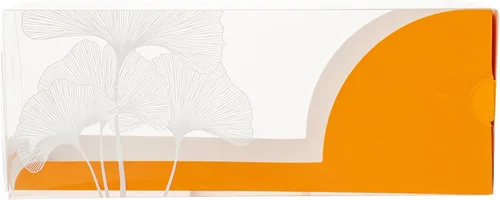 Vista 14 de Restaurantware Caja rectangular de plástico transparente Eclair, 100 unidades Naranja