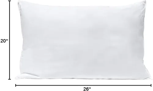 Vista 3 de Almohada de plumón y plumas de pato blanco triple núcleo tamaño estándar