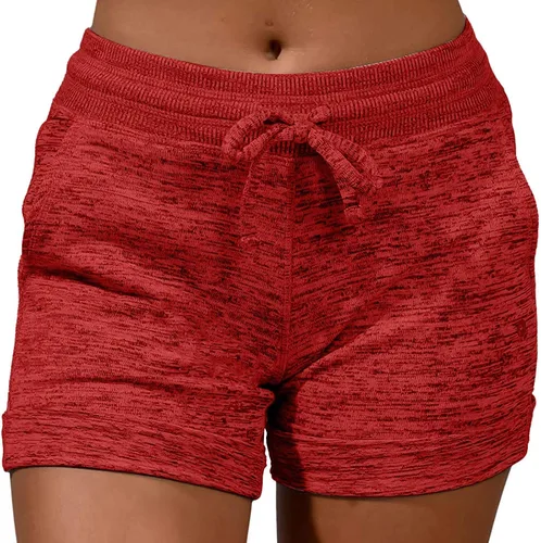 Vista 2 de Pantalones cortos de vendaje para mujer, pantalones cortos estampados con bolsillos, pantalones sueltos casuales para mujer, tops de manga corta