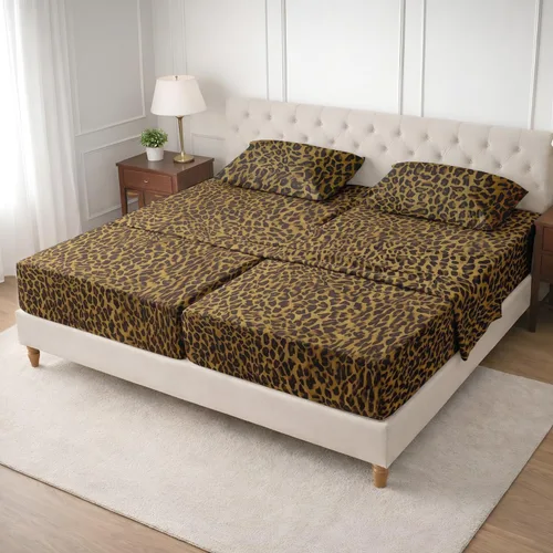Vista 43 de SGI bedding Sábana Queen de 28 pulgadas con cabecera flexible y parte superior dividida, 100% algodón egipcio - 600 número de hilos, sábanas