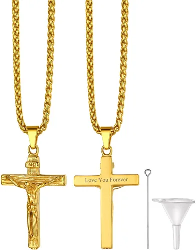 Vista 35 de Richsteel Collares de urna para cenizas para mujeres y hombres, collar con colgante de cremación para cenizas, joyería conmemorativa de acero