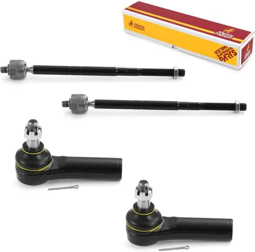 Vista 223 de Metrix Premium Chassis Parts - Kit de 4 piezas de extremos de barra de acoplamiento frontal exterior e interior compatible con Nissan Pathfinder