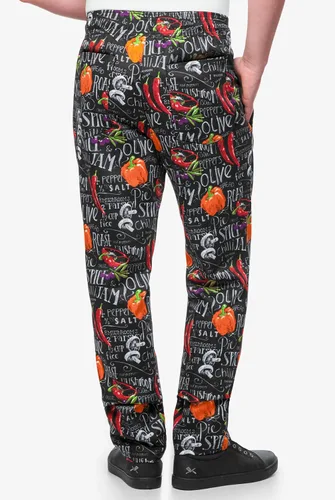 Vista 2 de UA Chef - Pantalones de chef profesionales para hombre, pantalones de cocina holgados de algodón