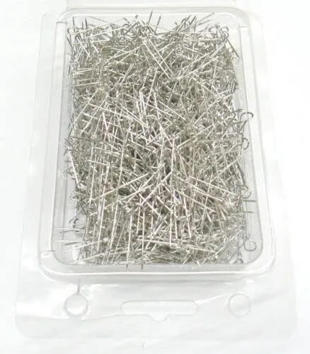 Vista 4 de Joyas U-Pins Display Pads Pins Silver Jewelry 1000pc Tono Plata 1" U Pines