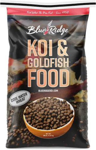 Vista 13 de Blue Ridge - Alimento para peces Koi de trigo con agua fría, pellets de 3
