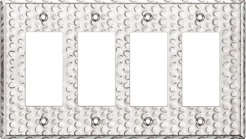 Vista 26 de LIDER Placa decorativa de pared de metal para interruptor o receptáculo, cubierta de salida de acero inoxidable, resistente a la corrosión