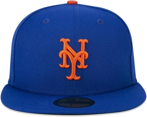 Vista 3 de Gorra New Era para hombres de los New York Yankees. Colección auténtica de gorras MLB 59Fifty, adulto, escarlata Real