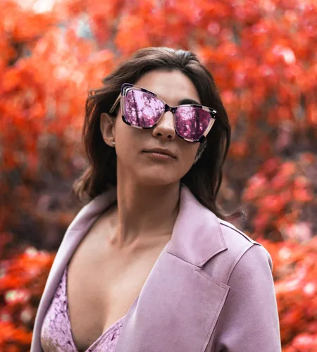 Vista 4 de FEISEDY Gafas de sol polarizadas de moda para mujer, gafas de sol cuadradas retro para mujer con ojo de gato B4134