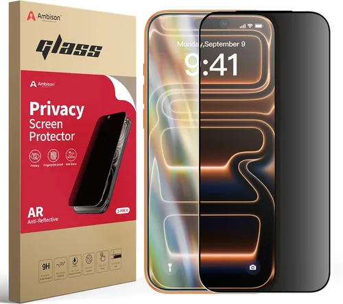 Vista 14 de Ambison Paquete de 1 protector de pantalla mate para iPhone 17 Air de 6.5 pulgadas 2025, antirreflejos y antihuellas dactilares, grado militar