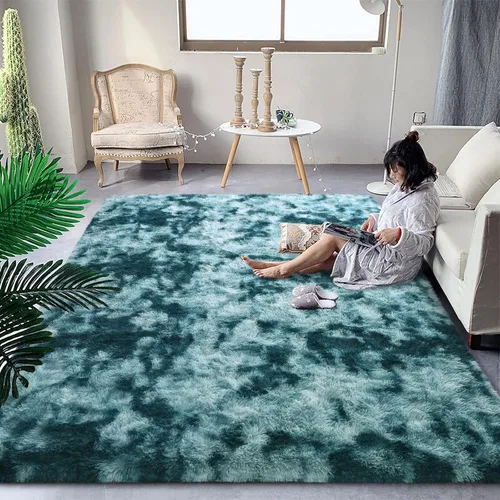 Vista 20 de DweIke Alfombras de pasillo beige esponjosas para dormitorio, 2 x 6 pies, alfombra larga de felpa suave para niñas y niños, antideslizante y lavable