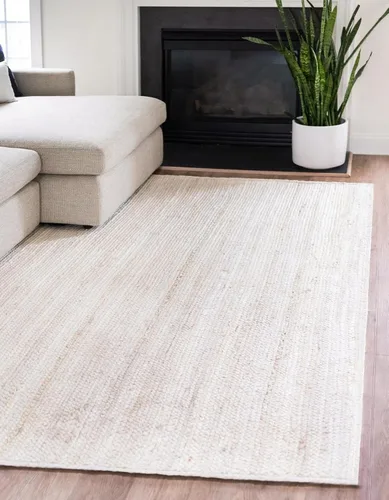 Vista 23 de Unique Loom Alfombra trenzada de la colección de yute - Dhaka (1' 2" x 6' 1", camino de mesa, gris)