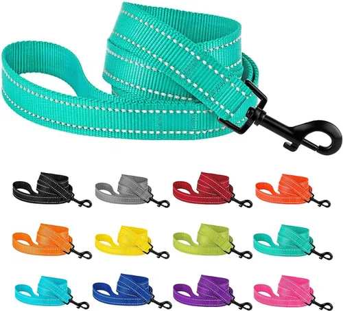 Vista 8 de CollarDirect Correa impermeable para perro, pequeña, mediana grande, duradera, para caminar, entrenamiento, correr, rosa, negro, azul, naranja