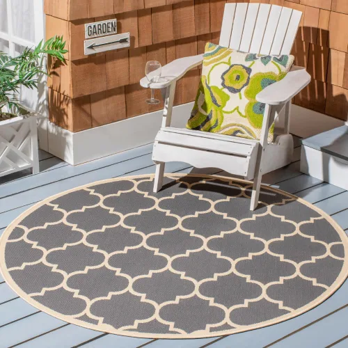 Vista 37 de SAFAVIEH Courtyard Collection - Alfombra decorativa de 2 x 3 pies 7 pulgadas, verde oscuro y beige, no desprende pelusa y de fácil cuidado