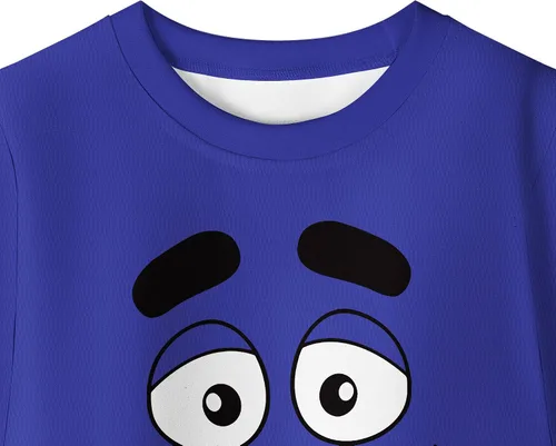 Vista 3 de Grimace Costume for Kids Boys Girls Monster Cute Cartoon Shirts and Pants Sets Home Casual Wear for Kids 4-12 Years