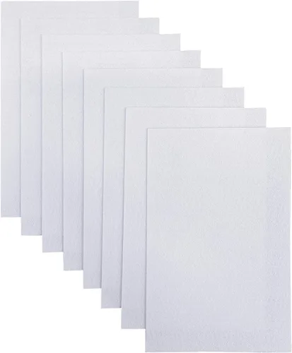 Vista 23 de Jtnohx - Fieltro rígido, hojas de fieltro de 2 mm de grosor para manualidades, cuadrados de tela de fieltro dura de 20,3 x 30,5 cm, 8 piezas