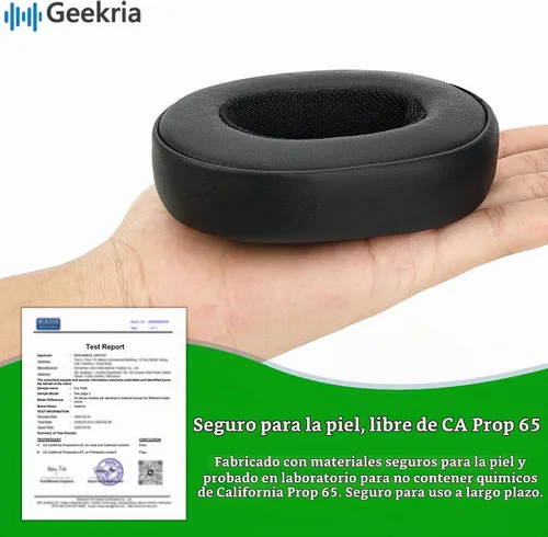 Vista 2 de Geekria QuickFit - Almohadillas de repuesto para auriculares inalámbricos Skullcandy Crusher, Crusher EVO, Crusher ANC, Hesh 3/EVO/ANC, Venue ANC