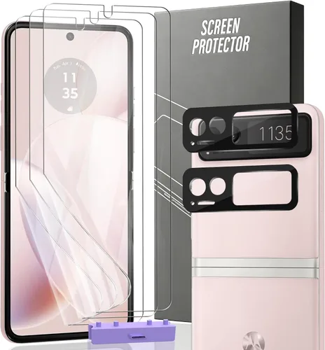 Vista 39 de 3 Pack for Amazfit Active 2 Screen Protector, Non-Tempered Glass Flexible Protection, HD Clear Protective Film