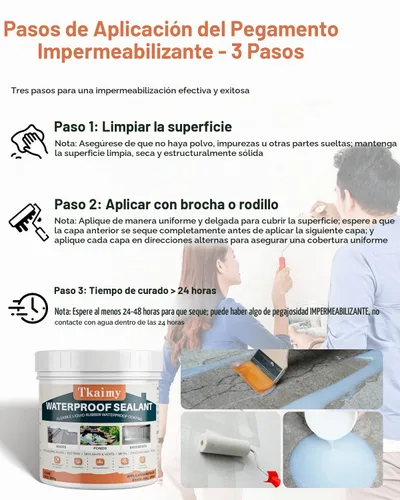 Vista 3 de Tkaimy Agente de recubrimiento impermeable invisible transparente, sellador impermeable líquido de 17 onzas, sellador de agua transparente
