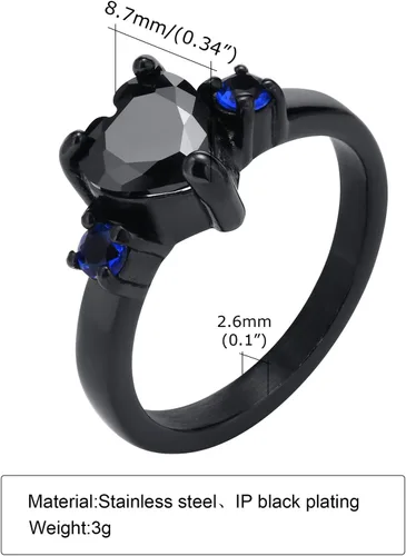 Vista 7 de Anillos para parejas, grabados, anillos de compromiso personalizados a juego para él y ella, anillos personalizables para hombres y mujeres, anillos