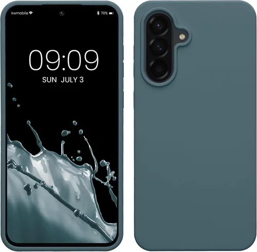 Vista 69 de kwmobile Funda Compatible con Samsung Galaxy A14 5G - Funda de teléfono de TPU y silicona con acabado suave - Verde Lima