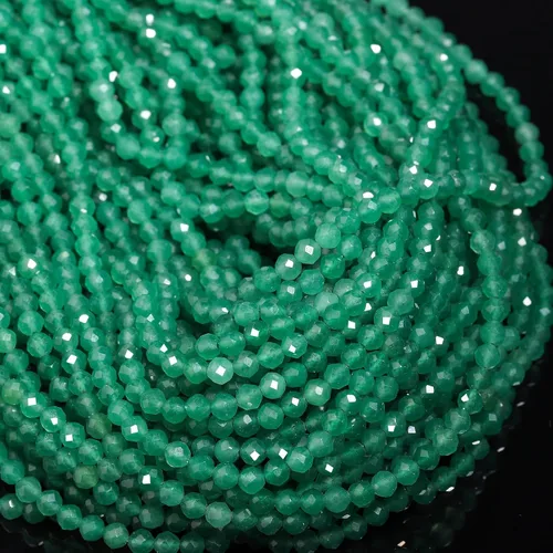 Vista 39 de 180 piezas 2mm Cuentas de piedras preciosas de turquesa africana natural facetada redonda suelta para hacer joyas