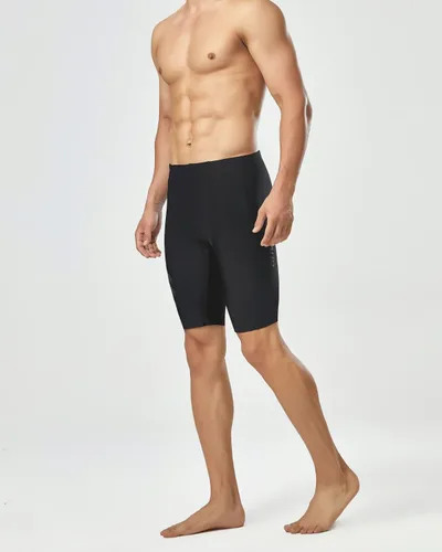 Vista 7 de Onvous Raven Swim Jammers para hombre Traje de baño negro de carreras y entrenamiento Rápido, flexible y cómodo Tallas 28-38