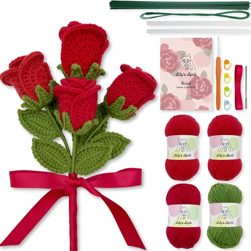 Vista 11 de Lily's Lyric Kit de ganchillo y manualidades Cactus Love Tutorial en video paso a paso para adultos adolescentes Idea de regalo