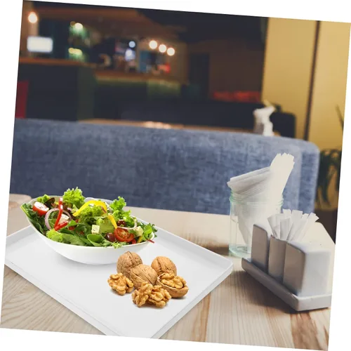 Vista 6 de GLEAVI Elegante plato de comida de melamina para servir bandejas y platos para aperitivos bandeja de pan
