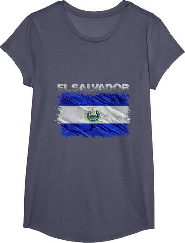 Vista 17 de Camiseta El Salvador, Negro