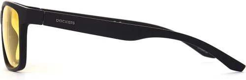 Vista 3 de Dockers Gafas de sol para hombre Tex Night Driver Gafas rectangulares negro 2126in