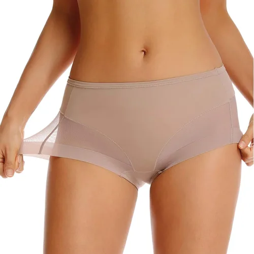 Vista 2 de WOWENY Bragas con control de abdomen para mujer, sin costuras, para levantar glúteos, cómodas, moldeadoras de cuerpo, ropa interior sexy