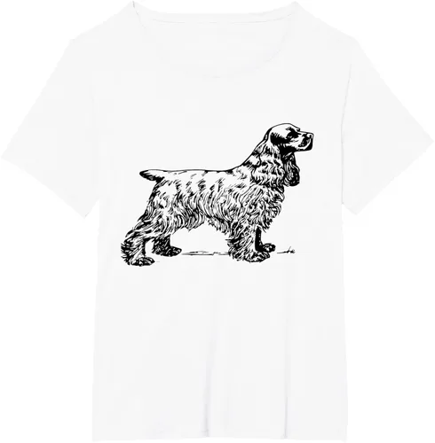 Vista 44 de Cocker Spaniel - Camiseta para perro Cocker Spaniel, gris, S Asfalto