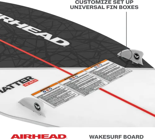 Vista 10 de Airhead Wakesurf Boards, EVA Traction Pads, Adjustable Foot Straps, Great for All Skill Levels, Multiple Sizes/Styles