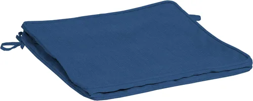 Vista 16 de Arden Selections ProFoam Performance Outdoor Seat Cushion 20 x 20, Onyx Black Cabana Stripe (Pack of 4)