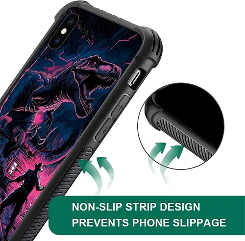 Vista 127 de Funda compatible con iPhone XR, diseño de elefantes africanos para niñas, diseño de patrón a prueba de golpes, antiarañazos, carcasa trasera