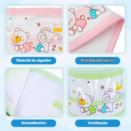 Vista 4 de EXCEART Cinturón de hernia umbilical para bebé, banda de ombligo infantil
