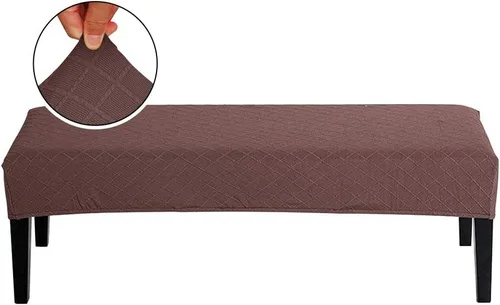 Vista 6 de Balana Fundas de banco de comedor jacquard, funda tapizada de elastano elástica, antipolvo, extraíble, lavable, protector de asiento para sala